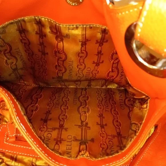 * Tignanello - LEATHER ORANGE PINK - Picture 10 of 16